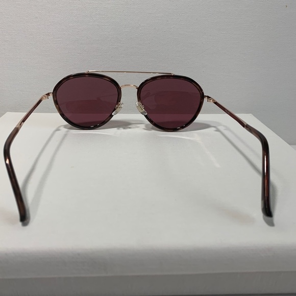 Nine West gold and mauve wire sunglasses - Picture 3 of 4